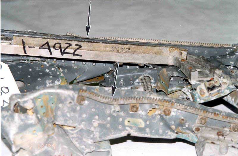 First officer's seat pan - side view